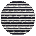 Addison Rugs Surfside Asr42 Midnight 8' X 8' Indoor Outdoor Round Rug, Easy Clean, Machine Washable, Non Shedding, Bedroom, Living Room, Dining Room, Kitchen, Patio Rug