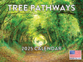 Tree Pathways Nature Calendar 2025 Scenic Trees Monthly Wall Calender 12 Month | American Made In The Usa