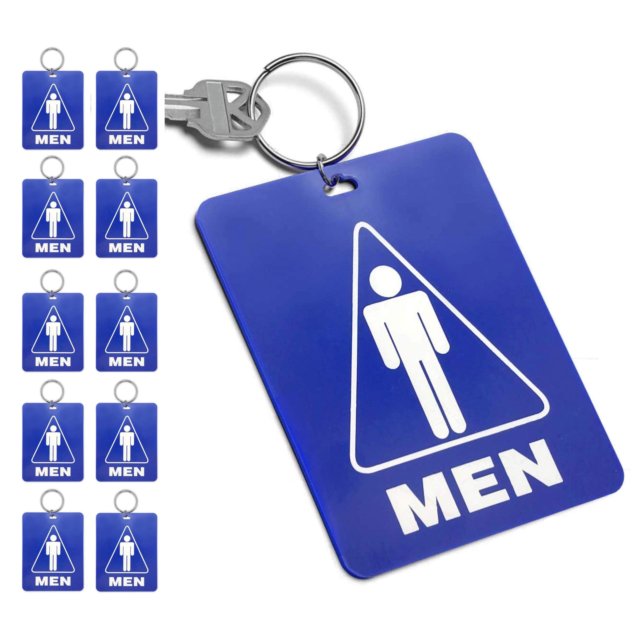 Lucky Line 53100 Men'S Restroom Tag, Royal Blue, 10 Count (Pack Of 1)