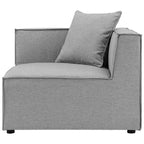 Modway Eei-4384-Gry Saybrook Patio Upholstered Sectional Sofa In Gray, 5-Piece Set