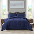 Downcool King Size Comforter Set -All Season Bedding Comforters Sets With 2 Pillow Cases -3 Pieces Bed Set Down Alternative King