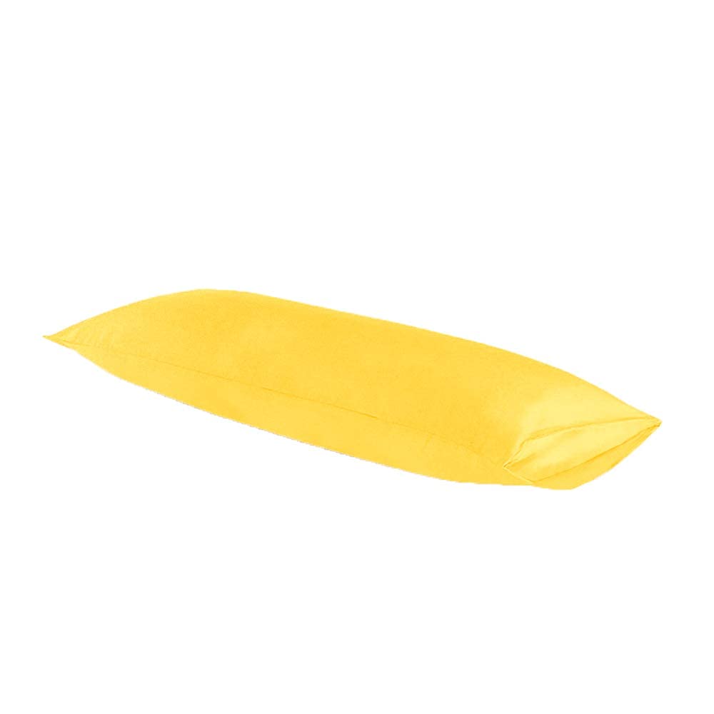 Ntbay Body Pillowcase - Brushed Microfiber 20X54 Pillowcase - Soft, Wrinkle-Free, Fade-Resistant, Stain-Resistant, Yellow Body P