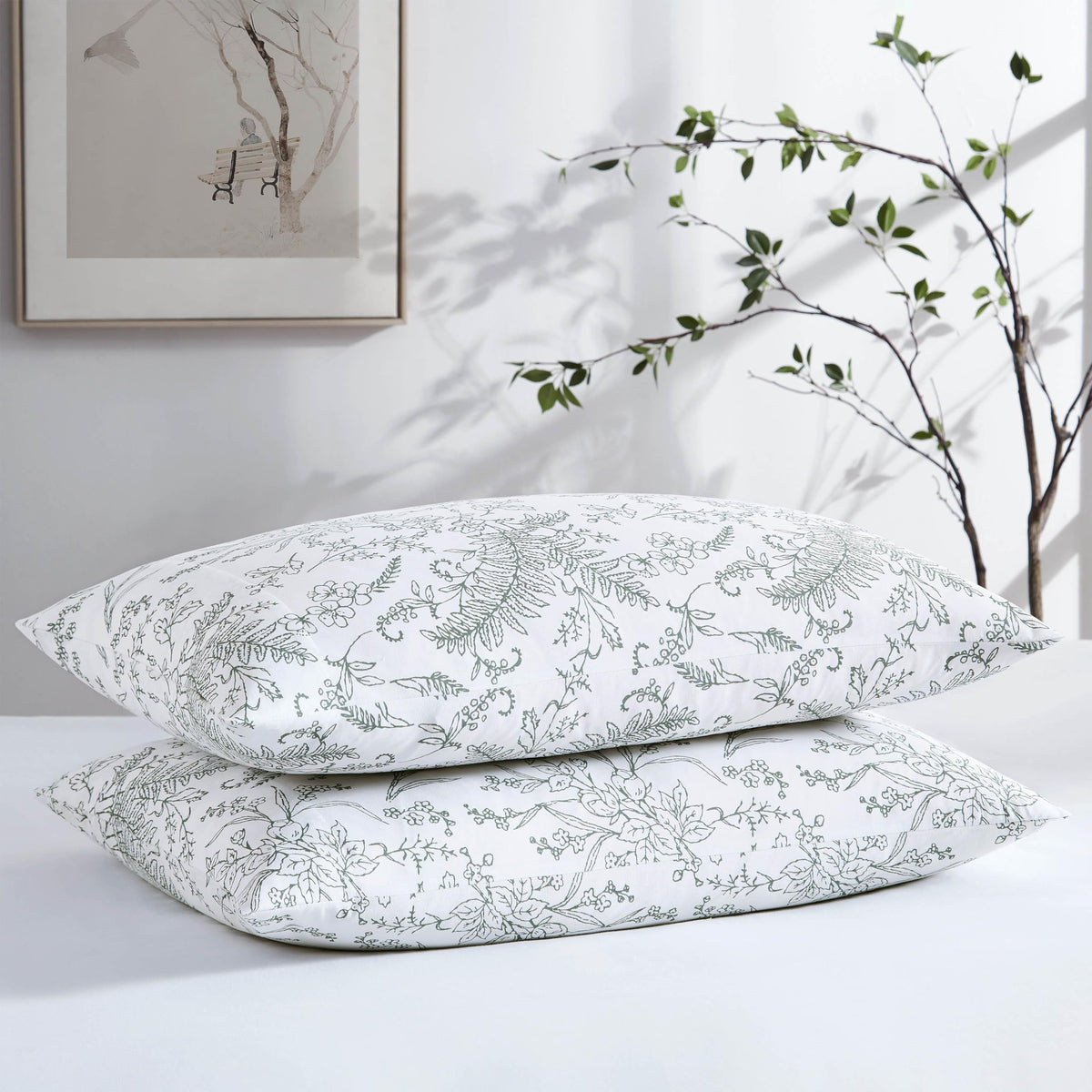Southshore Fine Living, Inc. Pillow Cases Standard Size Set Of 2, Fits Queen Pillows, Full, Twin, Ultra-Soft Brushed Microfiber