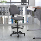 Flash Furniture Bruce Gray Fabric Drafting Chair (Cylinders: 22.5''-27''H or 26''-30.5''H)