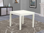 East West Furniture Oxda5-Lwh-W 5 Piece Dinette Set For 4 Includes A Square Dining Table And 4 Dining Room Chairs, 36X36 Inch, Linen White