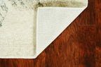 HomeRoots Decor 8'10-inch x 13' Polypropylene Ivory/Grey Area Rug