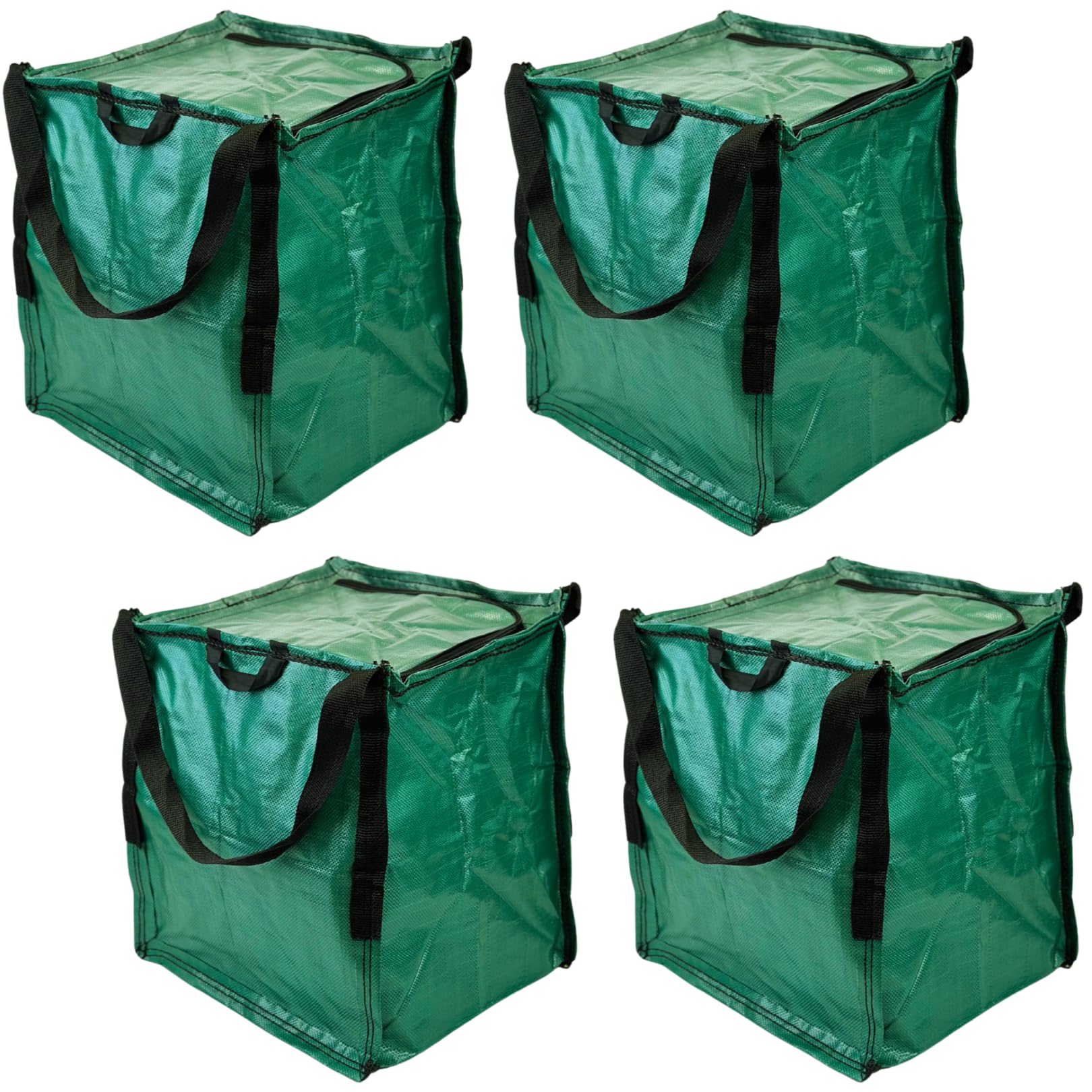 DURASACK Heavy Duty Storage Tote Bag with Zipper Top 22-Gallon Rugged Woven Polypropylene Moving Bag, Reusable Self-Standing Des