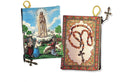 Swaart Religious Gifts Our Lady of Fatima with Children Rosary Tapestry Icon Pouch Keepsake Holder 5 3/8 Inch