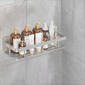 Boniry 1 Pcs Bathroom Accessories Aluminium Heavy Duty Self Adhesive Bathroom Shelf For Wall, Multipurpose Wall Mounted Organise