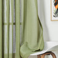 Amazon Basics  Sheer Door Curtains | Light Filtering | 5 Feet | Set of 2 | Plain Design | for Living Room, Bedroom & Balcony |