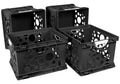 Storex Premium File Crate With Handles - Letter And Legal Document And Folder Storage, Black, 3-Pack (61546A03C)