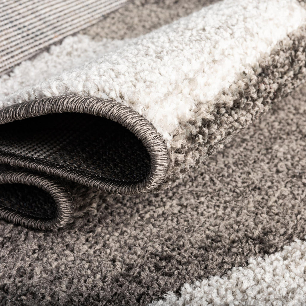 Unique Loom Autumn Collection Area Rug - Providence (5' 3'' X 8' Oval, Gray/ Ivory)