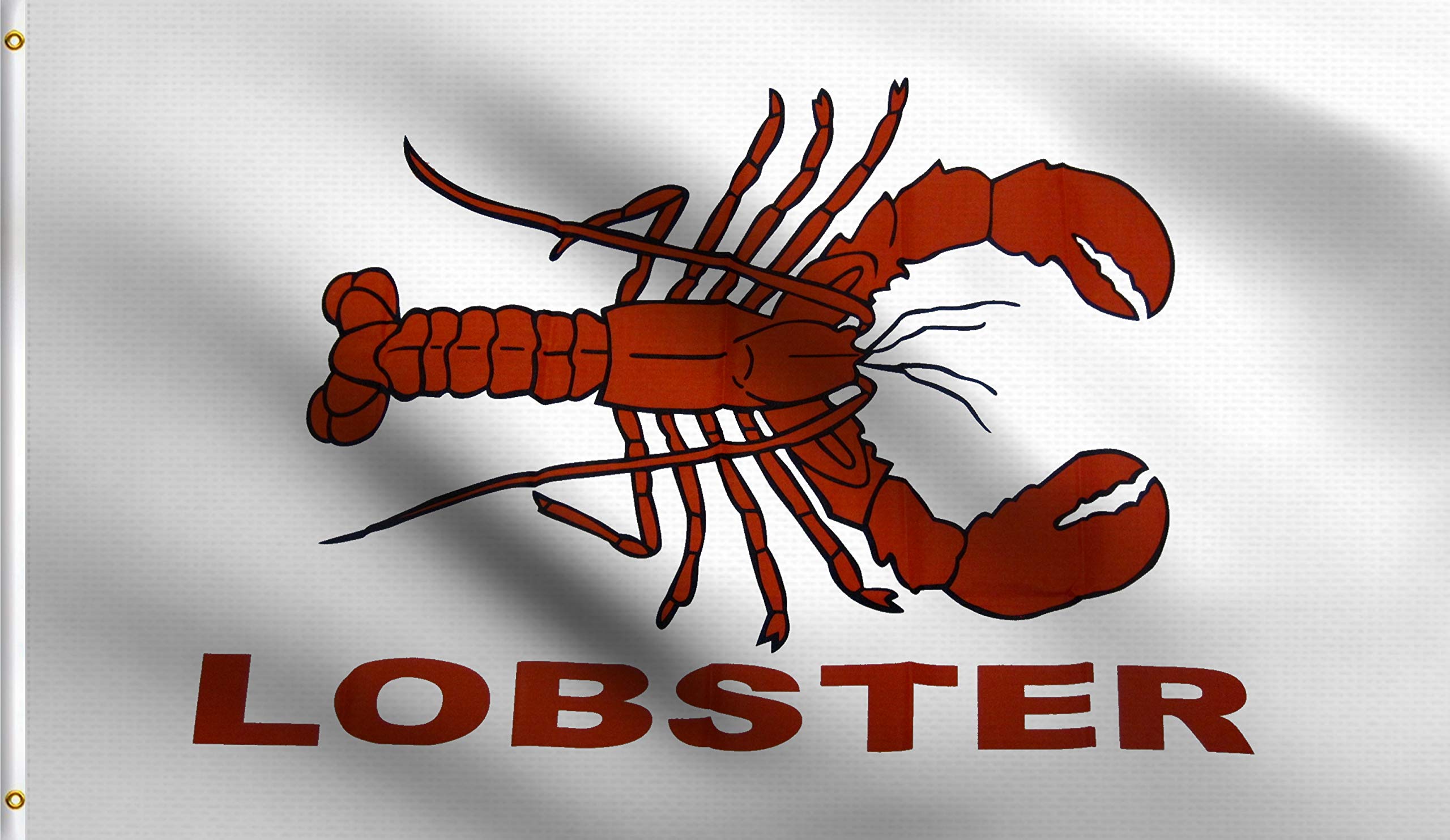 Dmse Lobster Advertising Store Message Commercial Business Flag 3X5 Ft Foot 100% Polyester 100D Flag Uv Resistant (Lobster)