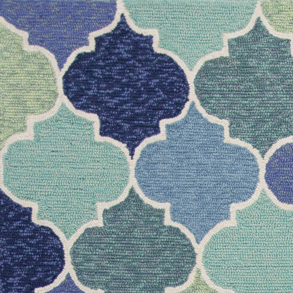 HomeRoots Decor 2' x 3' UV-Treated Polypropelene Blue Area Rug