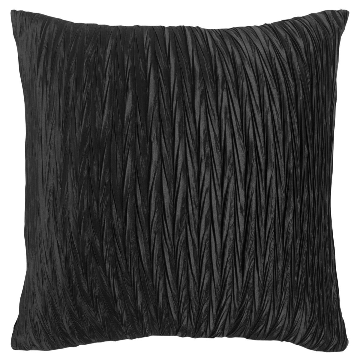 Rizzy Home T12996 Decorative Pillow, 18&quot; x 18&quot;, Black