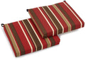 Blazing Needles Outdoor Spun Poly 19-Inch by 20-Inch by 3-1/2-Inch All Weather UV Resistant Zippered Cushions, Montserrat Sangri