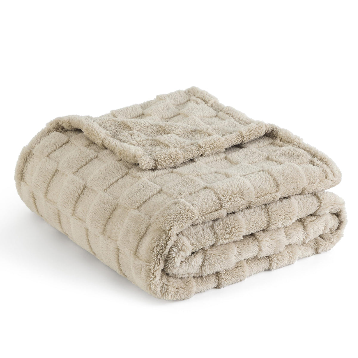 Bedsure Light Brown Fleece Blanket For Couch - Super Soft Cozy Blankets For Women, Cute Small Blanket For Girls, 50X60 Inches
