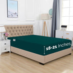 Elegant Comfort 1500 Premium Hotel Quality 18-21 Inches Deep - Extra Deep Pocket Single Fitted Sheet For High Mattress, Luxury And Softest, Smart Pocket - Wrinkle Free, California King, Marine Teal