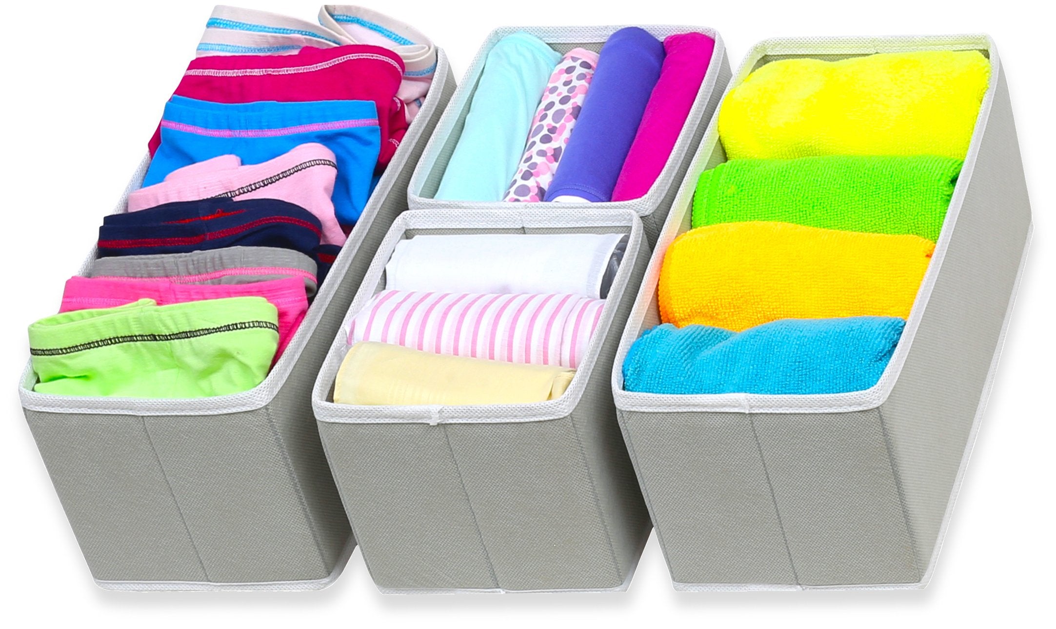 Simple Houseware Foldable Cloth Storage Box Closet Dresser Drawer Divi ...