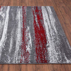 Luxe Weavers Modern Abstract Red 4X5 Area Rug