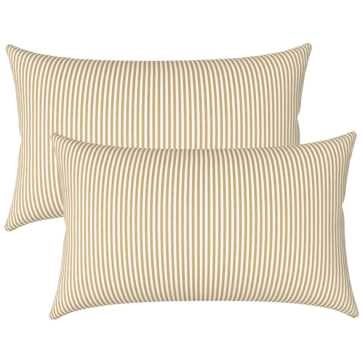 Lvtxiii Outdoor/Indoor Lumbar Pillow Covers Only, Patio Fade Resistant Lumbar Pillow Covers, All Weather Cushion Cases For Sofa,