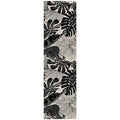 Dalyn Rugs Tropics Tc16 Black 2'3" X 7'6" Indoor Outdoor Runner Rug, Easy Clean, Machine Washable, Non Shedding, Hallway, Entry, Kitchen, Patio Rug
