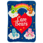 Silver Buffalo Care Bears Rainbow Heart Logo Featuring Cheer Bear, Bedtime Bear, Cheer Bear, And Tenderheart Bear 45    X 60