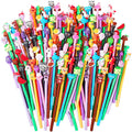 Yexiya 200 Pieces Cute Cartoon Gel Ink Pens Cartoon Animal Writing Pens 0.5 Mm Novelty Black Gel Ink Pens Assorted Styles Fun Ka