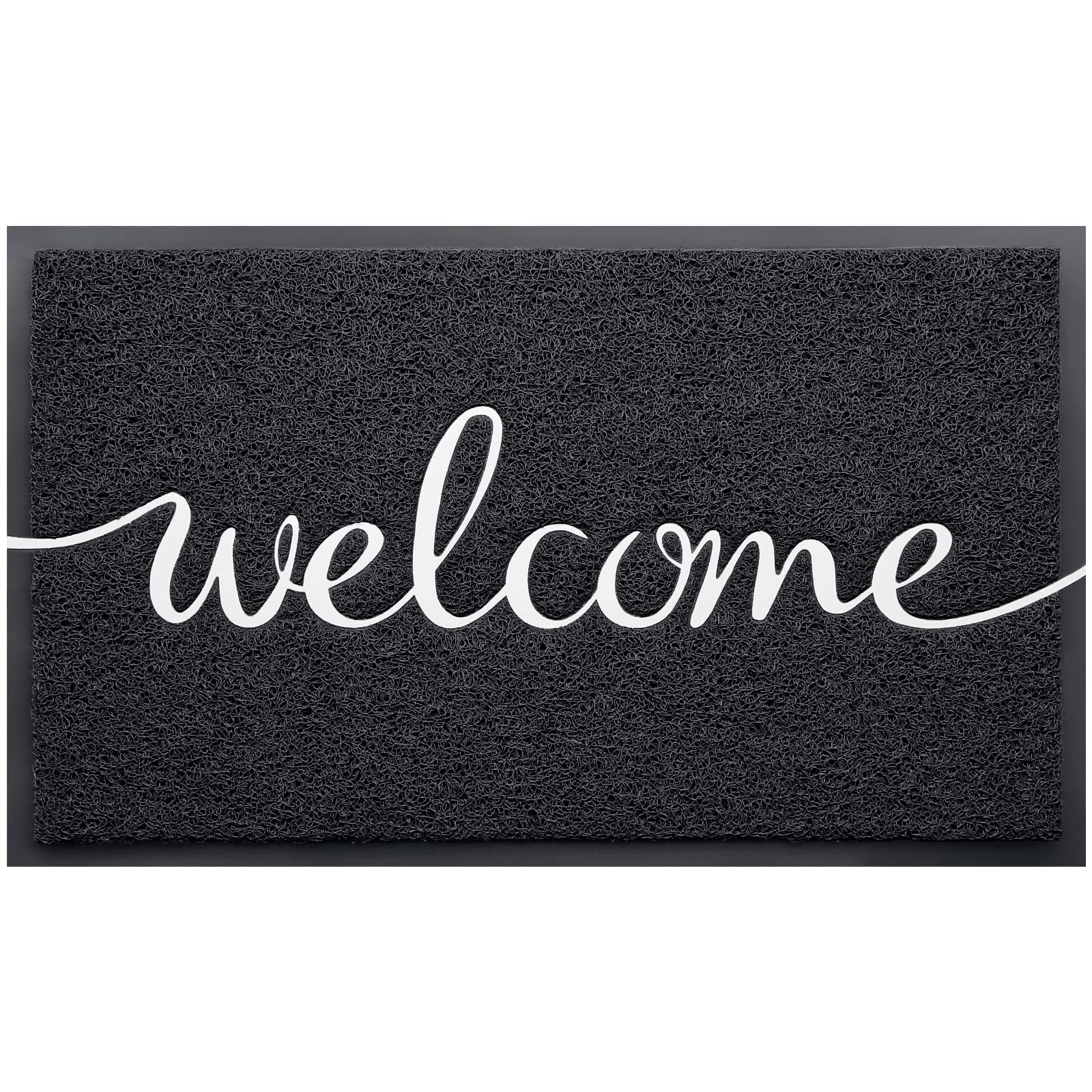 Cozybounty Door Mat Durable Welcome Mats Outdoor Indoor Non-Slip Doormat For Entryway Low-Profile Floor Mat For Yard, Garage, Hi