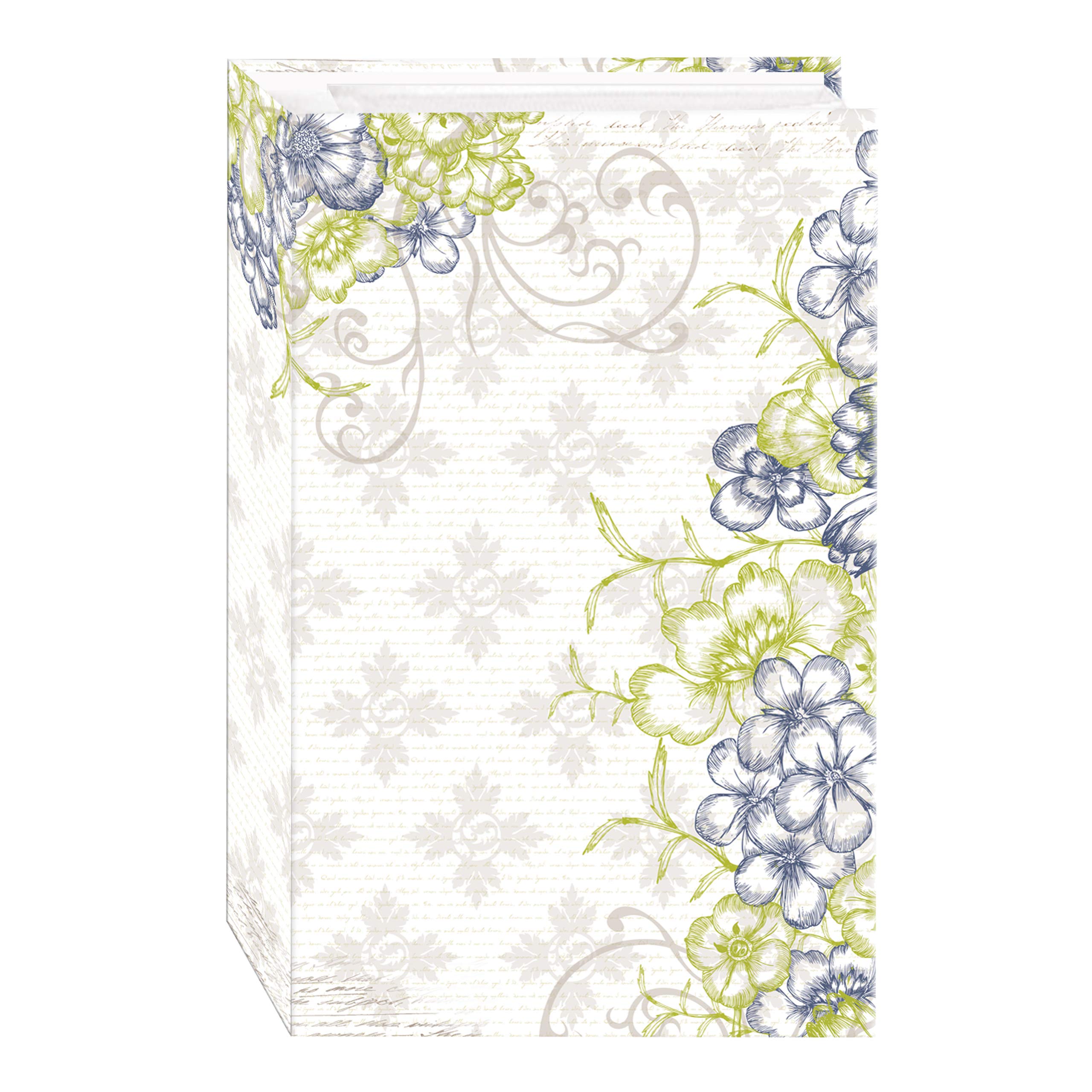 3-Ring Photo Album 504 Pockets Hold 4x6 Photos, Cobalt Breeze Design