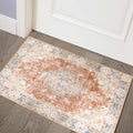 MUJOO 2x3 Rugs Machine Washable Area Rugs for Entryway Boho Rug for Bathroom Kitchen Non Slip Carpet Abstract Soft Low-Pile Or