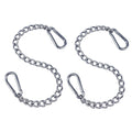 Hanging Chair Chain with Two Carabiners, Stainless Steel Hanging Kits for Hammock Punching Bags Heavy Duty 400LB Capacity Indoor
