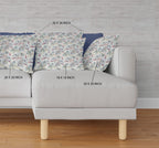 HomeRoots Light Green Grey Broadcloth 28â€ Light Green Gray Roses Indoor Outdoor Throw Pillow