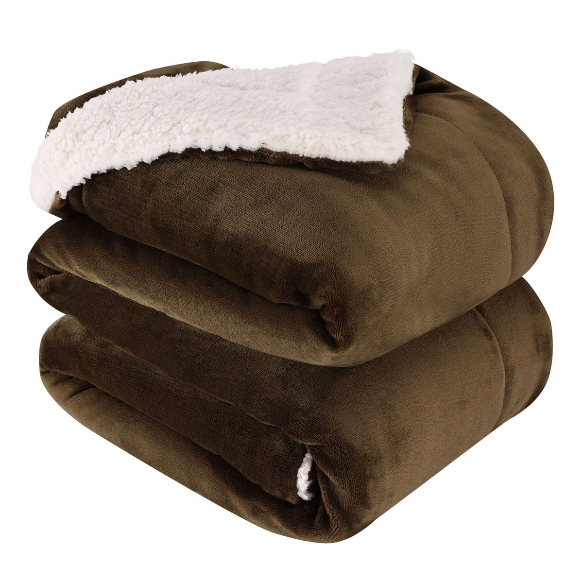 Nanpiper King Size Blanket Warm Sherpa Blanket, Soft Fleece Throw Blanket For Bed, Reversible Thick Fuzzy Blanket For Winter (Mi
