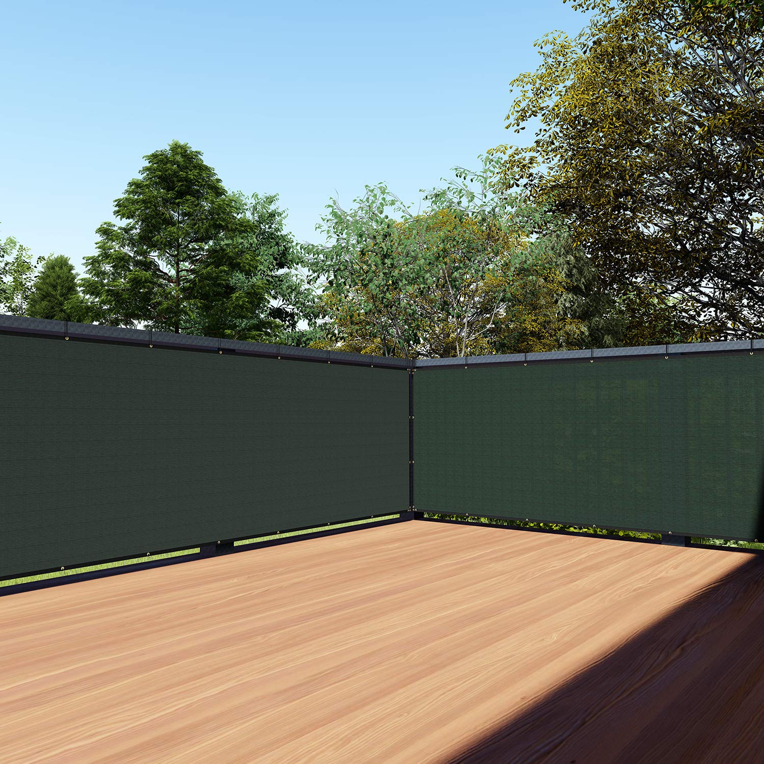 Tang Sunshades Depot 35' X 25' Green Balcony Privacy Screen Fence Windscreen For Porch Deck Outdoor Backyard Patio Balcony To C
