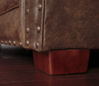 American Furniture Classics Model Buckskin Loveseat Love Seat Pinto Brown