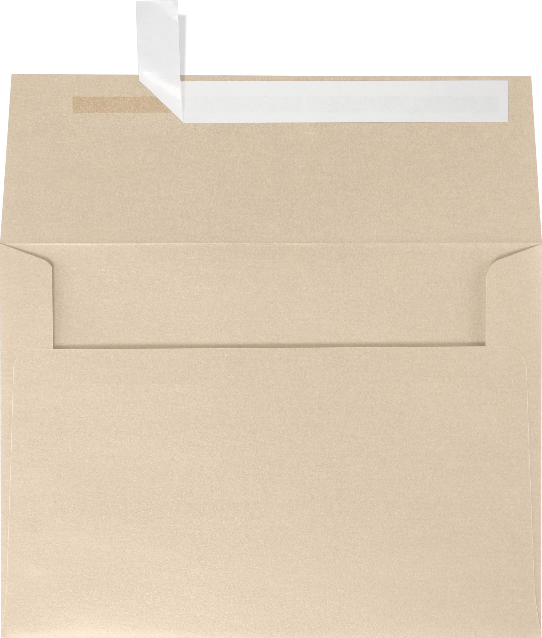 Luxpaper A4 Invitation Envelopes | Peel & Press | 4 1/4' X 6 1/4' | Taupe Metallic | 80Lb. Text | 50 Qty