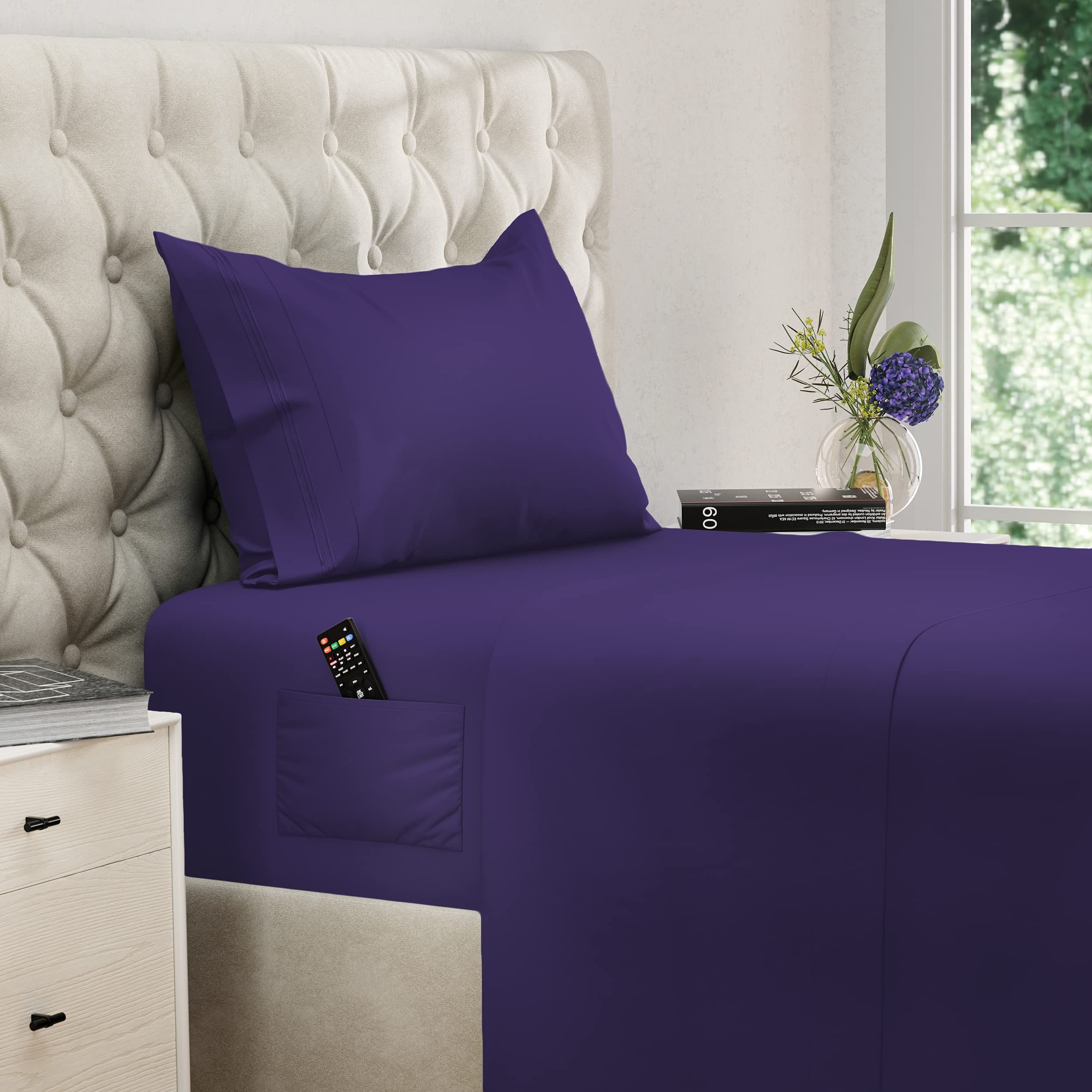 Dreamcare Twin Xl Sheet Sets - 3Pcs Cooling Sheets - Up To 15    Deep Pocket Twin Xl Sheets Set - Hotel Luxury Sheets & Pillowca