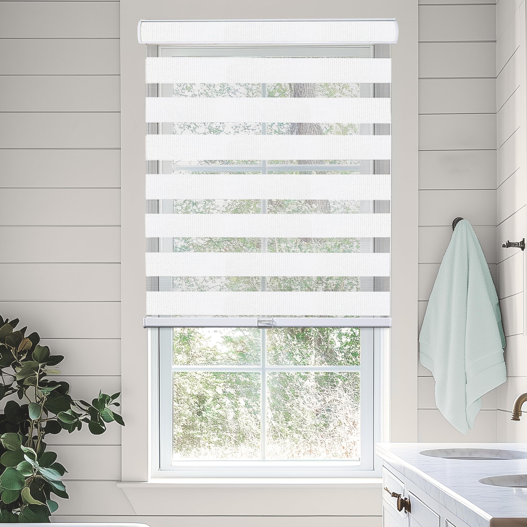 CHICOLOGY Zebra Blinds, Roller Window Shades, Blinds for Windows, Roller Shades for Windows, Window Shades for Home, Window Shad