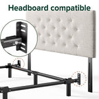 Zinus 7 Inch Compack® Metal Bed Frame, Support Bed Frame For Box Spring And Mattress Set, Black, Full