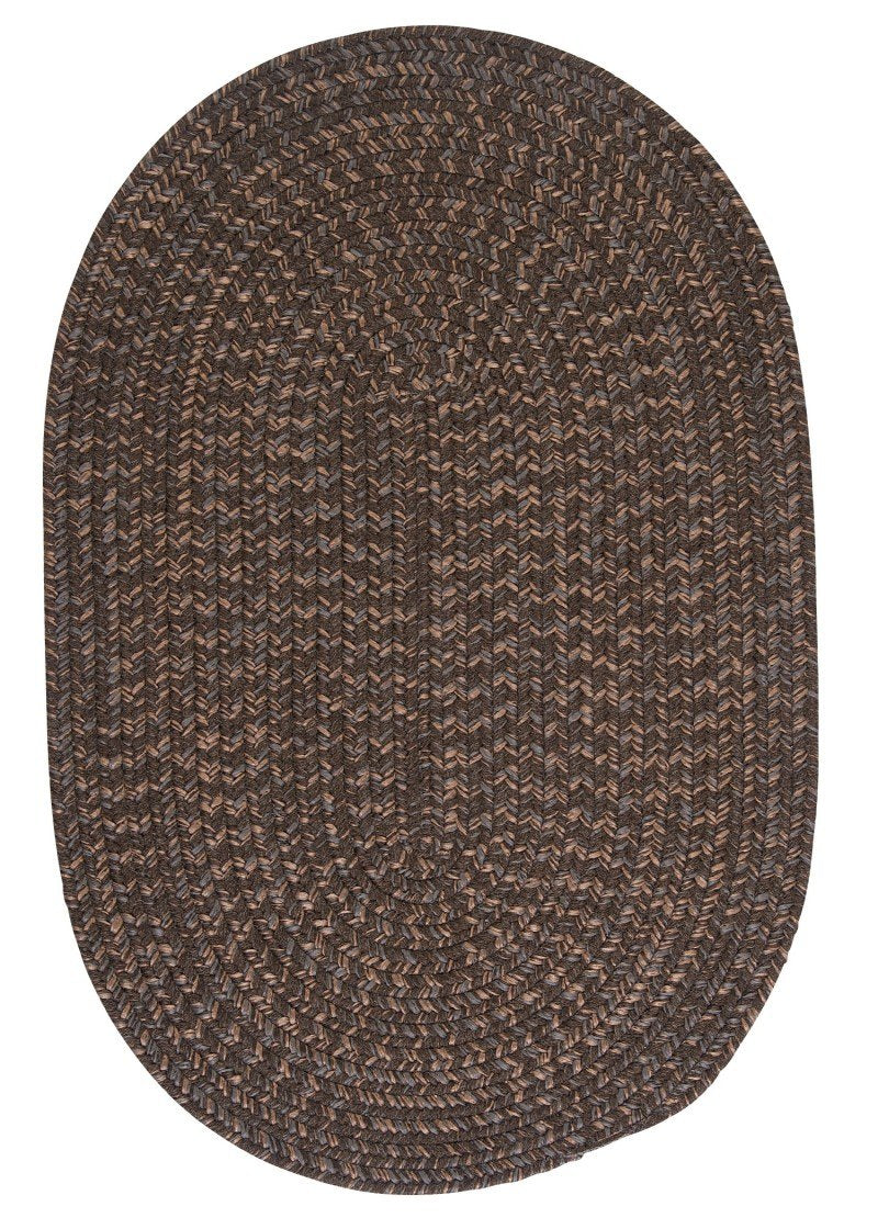 Hayward Oval Area Rug, 8 By 11-Feet, Bark