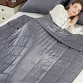 Anfie Weighted Blanket(80'X87' King Size 25Lbs,Grey),Ultra Soft And Cozy Cooling Weighted Blanket For Adult,Heavy Blanket With