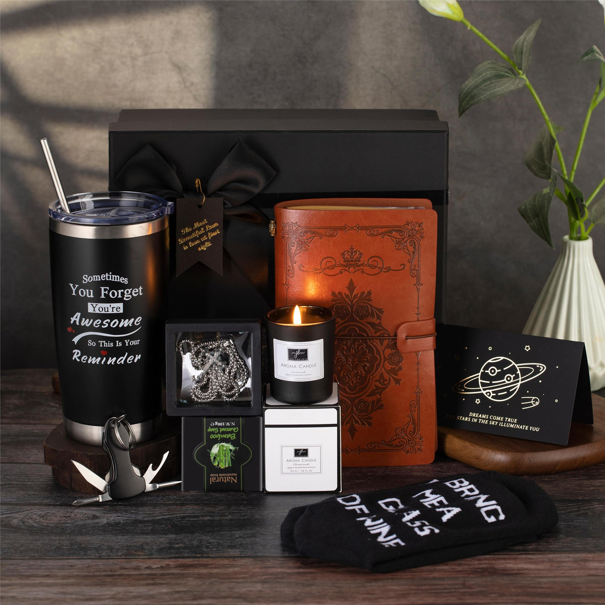 Birthday Gifts for Men,Man Gifts Basket Ideas Set for Him,Men's Birthday Gift Box Presents for Dad, Husband, Brother, Son, Boyfr