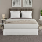 Today? Home - Toh25014Whit05 Microfiber Classic Tailored Styling Bed Skirt Dust Ruffle, California King, White