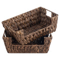 StorageWorks Pantry Baskets for Organizing, Hyacinth Wicker Storage Baskets
