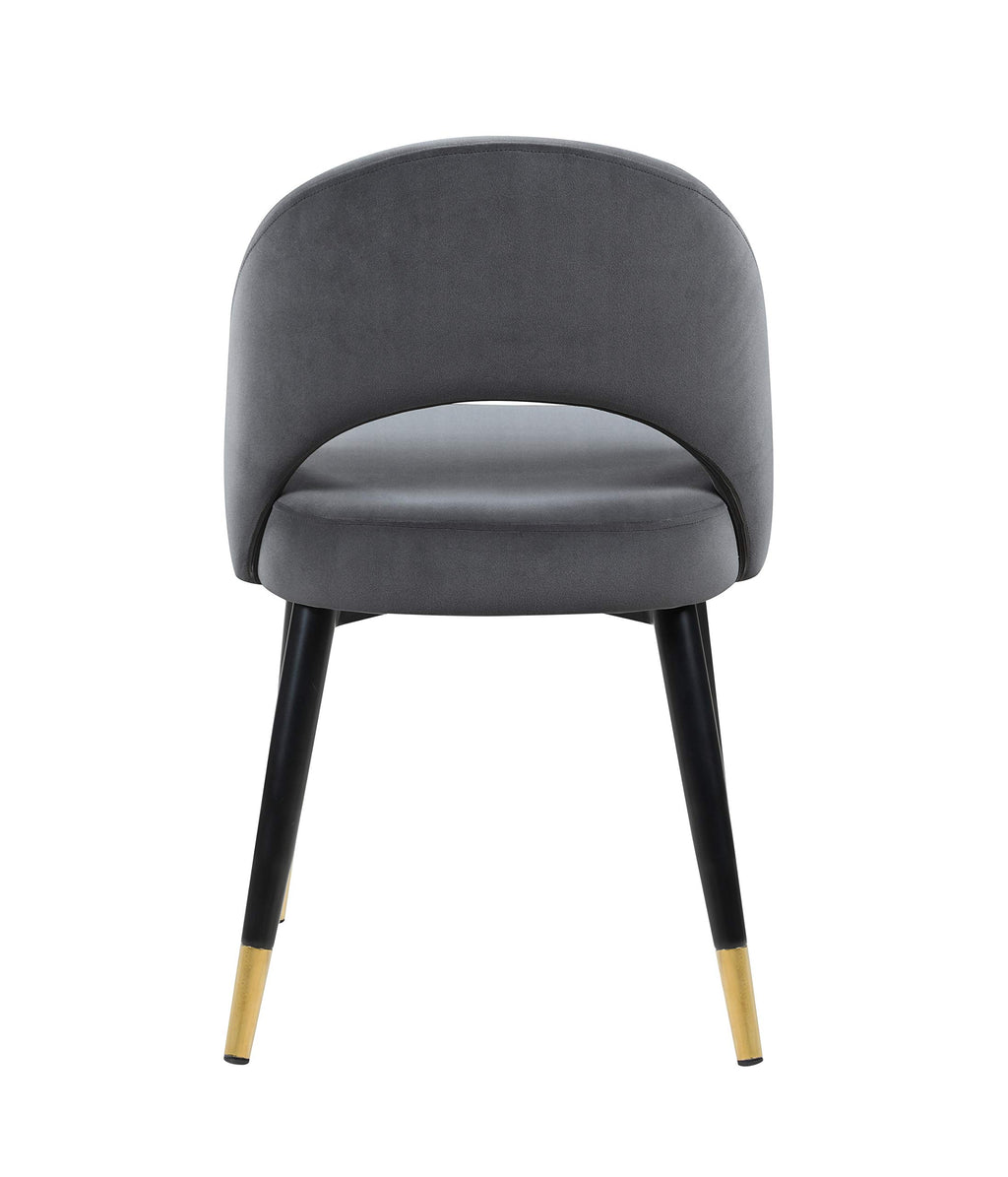 Coaster Furniture Lindsey Arched Back Upholstered (Set of 2) Side Chair Grey and Black 192542