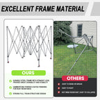 Eurmax 10x10ft Pop Up Canopy Tent Basic Alloy Steel White for Outdoor Events Commercial Instant Canopies with Roller Bag and Sand Bags