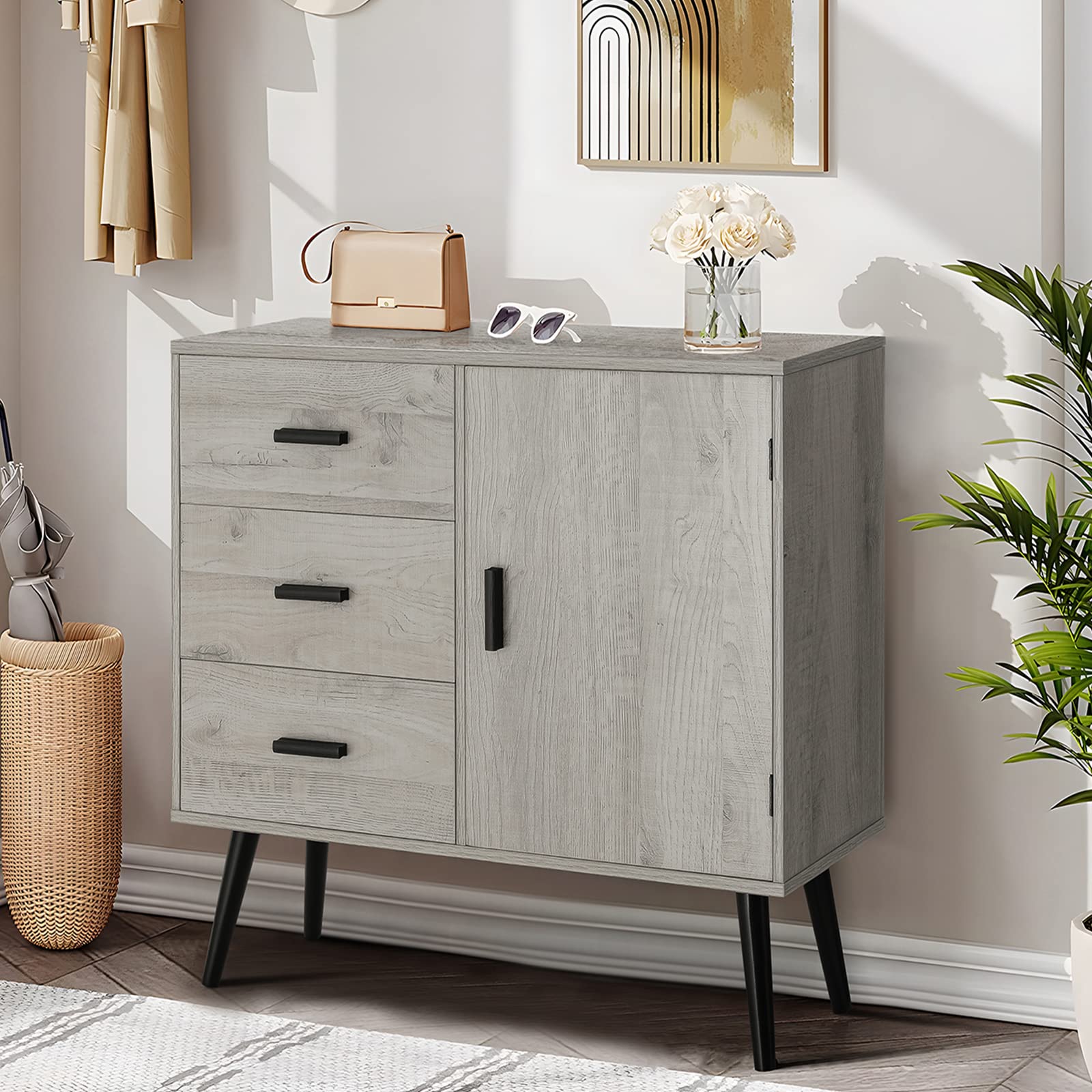 Iwell Storage Cabinet, Sideboard Buffet Cabinet