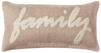 Rizzy Home | T09960 | 11"x21" Orange/Black Decorative Pillow | Down Fill