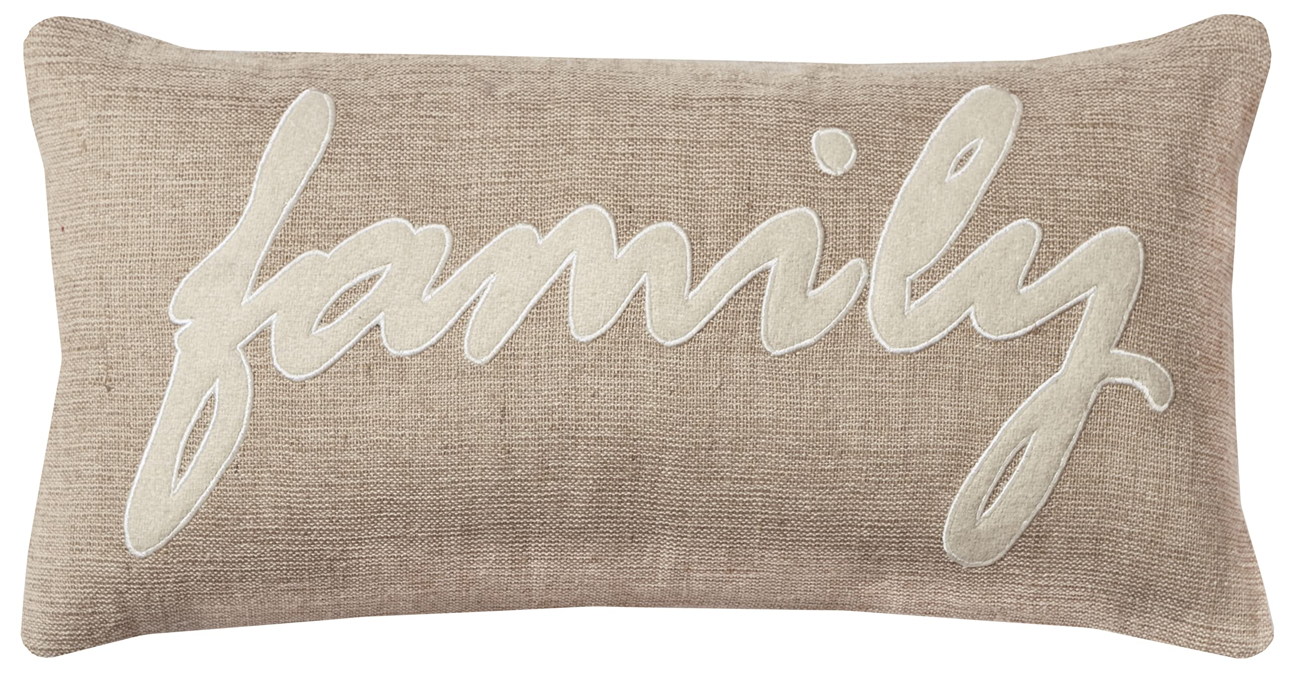 Rizzy Home | T09960 | 11"x21" Orange/Black Decorative Pillow | Down Fill